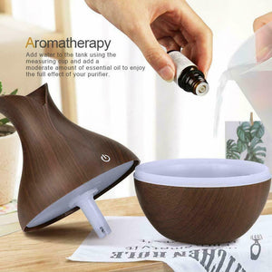 Ultrasonic Humidifier Oil Diffuser Air Purifier Aromatherapy with LED